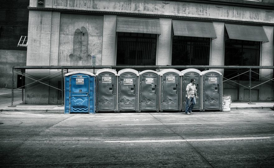 public portable toilet