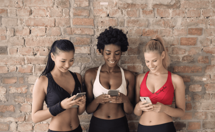 ladies with phones